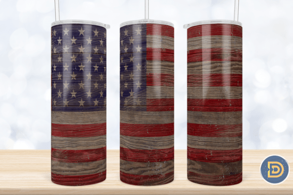American Flag Wood Sublimation PNG 20Oz: Graphics & Crafts Asset Review