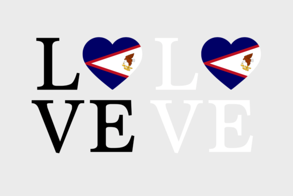 American Samoa Flag Graphics for Crafts