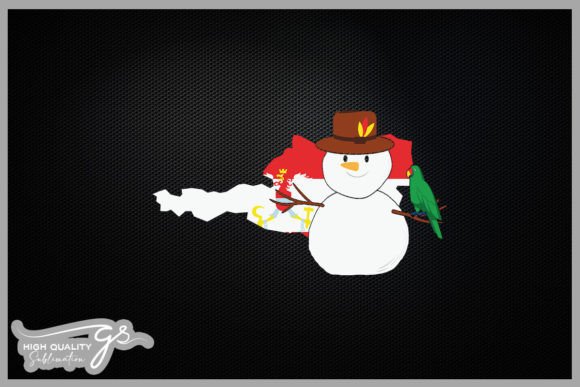 Australia Flag Snowman Christmas
