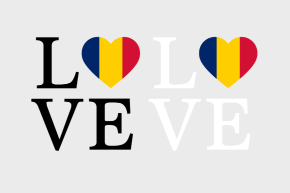 Chad Flag, Love Chad SVG PNG: Graphics for Crafts