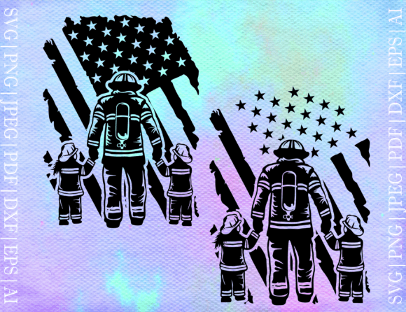 Firefighter Dad Flag SVG: Graphics & Crafts Asset Review