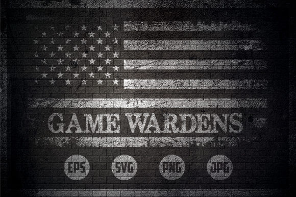 Game Wardens - USA Flag Graphics for Crafts