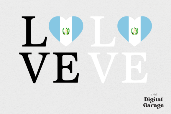 Guatemala Flag, Love Guatemala Graphics for Crafts