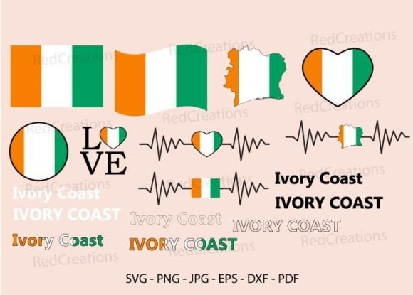 Ivory Coast Flag SVG: Côte d’Ivoire Map & Symbol