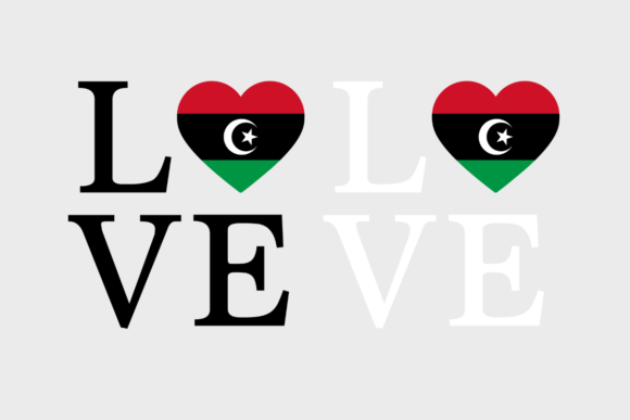 Libya Flag, Love Libya SVG PNG for Crafts & Graphics