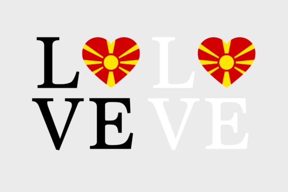 Macedonia Flag, Love Macedonia SVG PNG Graphics