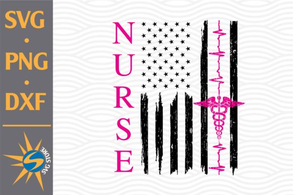 Nurse US Flag: Graphics & Crafts Design Asset Review