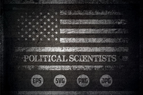 Political Scientists - USA Flag Graphics for Crafts