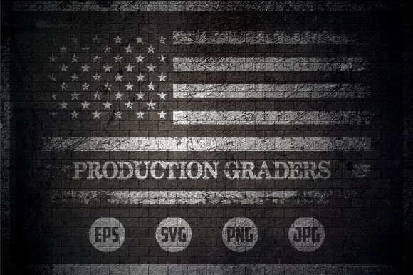 Production Graders - USA Flag Graphics for Crafts