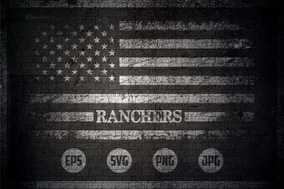Ranchers - USA Flag Graphics for Crafts