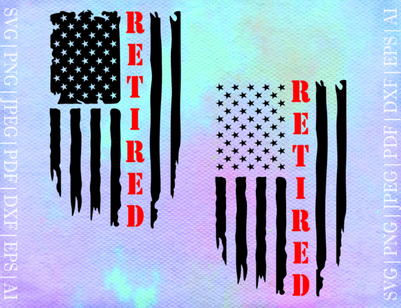 Retired Flag SVG: Graphics for Crafts That Honor Tradition