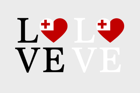 Tonga Flag, Love Tonga SVG PNG Graphics for Crafts