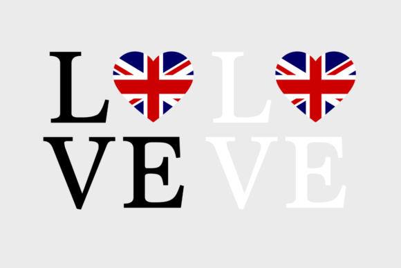 UK Flag, Love UK SVG PNG