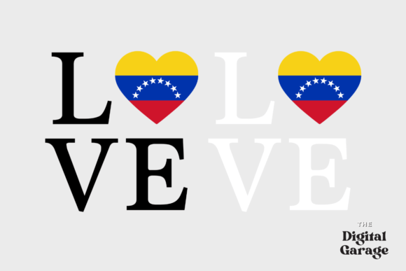 Venezuela Flag, Love Venezuela Graphics for Crafts